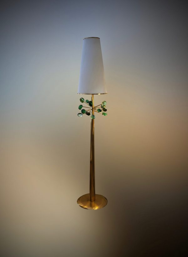 Italian glass floor lamp by R.G.Rida