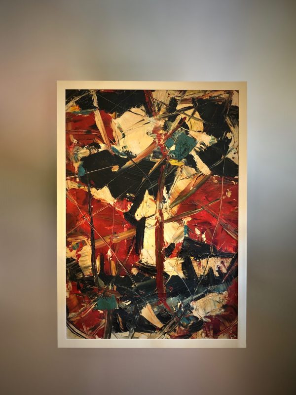 1980s Italian painting by D.Picchiotti