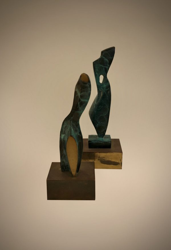 Pair of Italian bronze sculptures