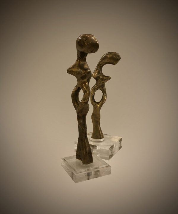 Pair of Italian bronze sculptures
