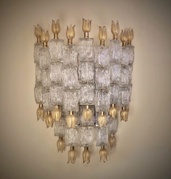 Venetian glass wall light by Barovier & Toso