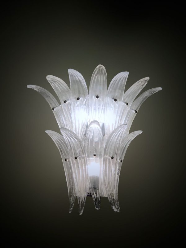 Pair of Venetian glass wall lights
