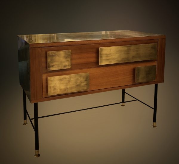 Italian cabinet with brass drawers