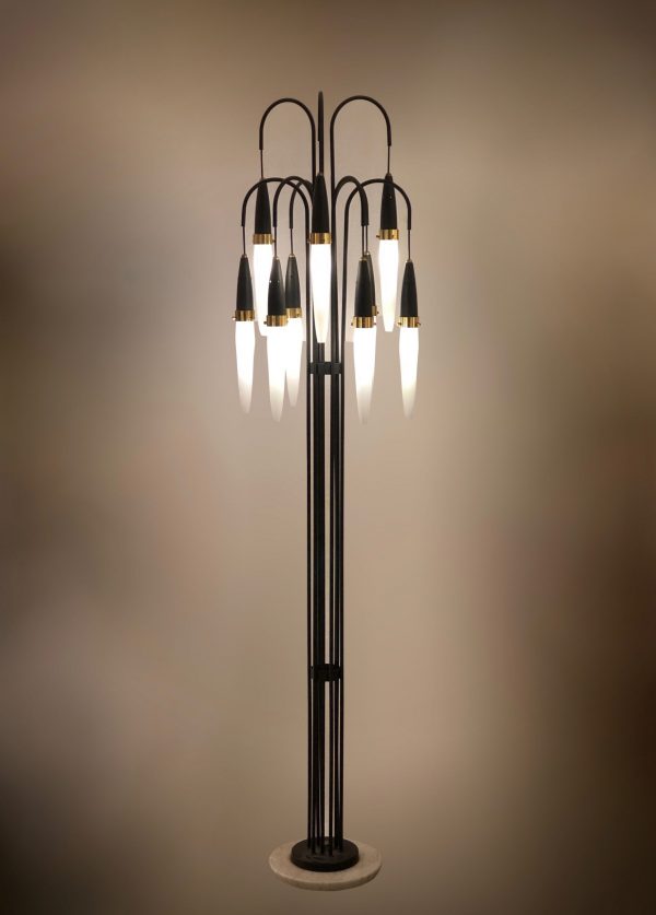 Italian glass floor lamp by A.Brotto - Image 2