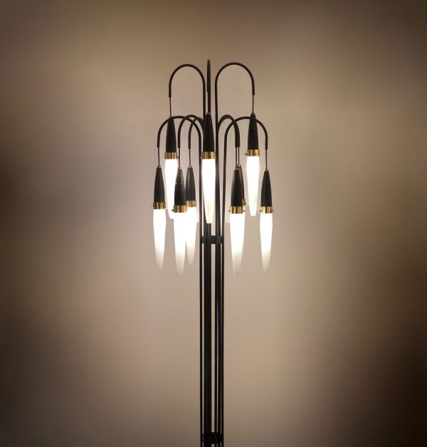 Italian glass floor lamp by A.Brotto
