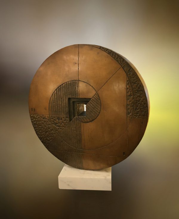 Italian bronze sculpture on marble base