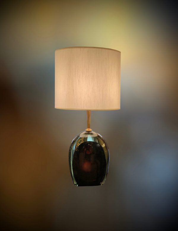 Pair of Seguso glass table lamps