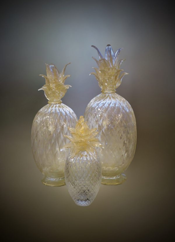 Venetian decorative glass pineapples