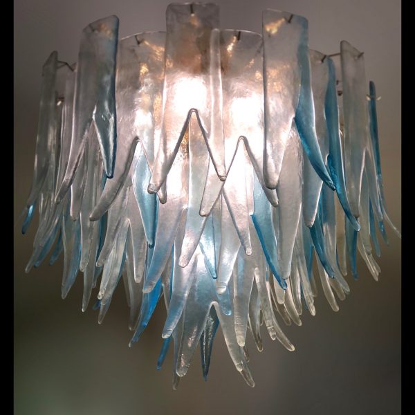Venetian glass chandelier by Barbini