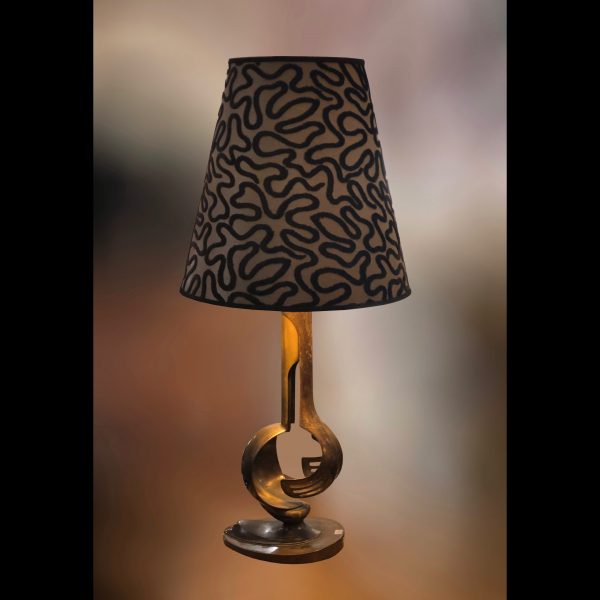 Pair of Italian sculptural table lamps