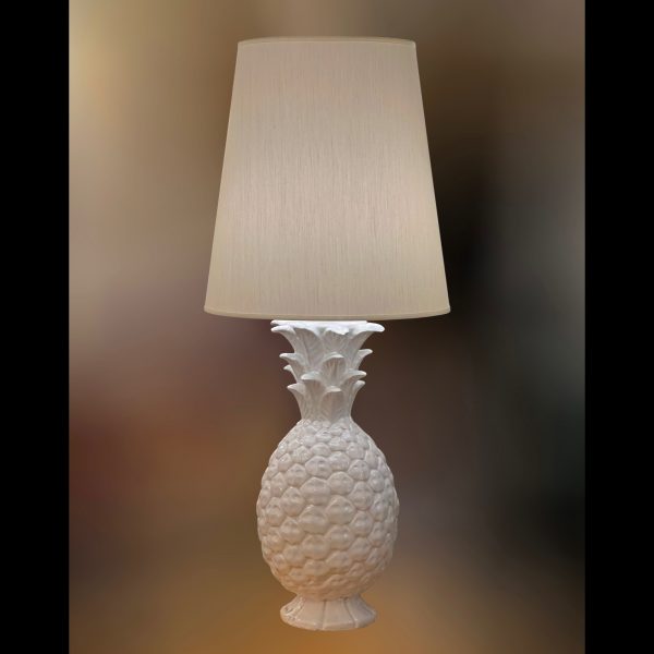 Pair of ceramic "Pineapple" table lamps