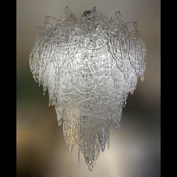 Venetian glass chandelier by Venini