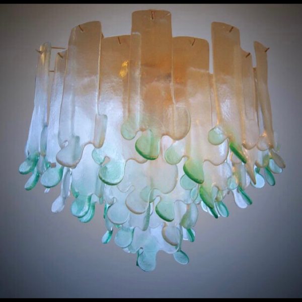 Venetian glass chandelier by Barbini