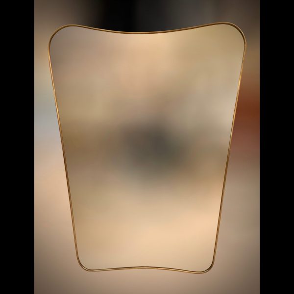 Italian brass mirror