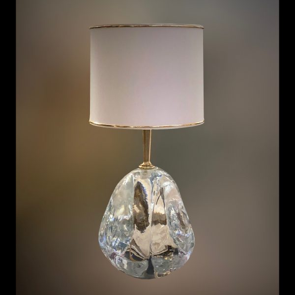 Pair of A. Brotto glass table lamps