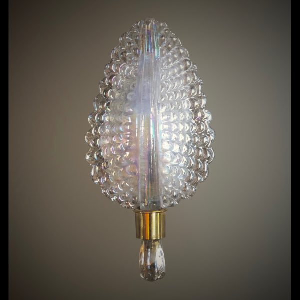 Pair of Venetian opalescent glass wall lights