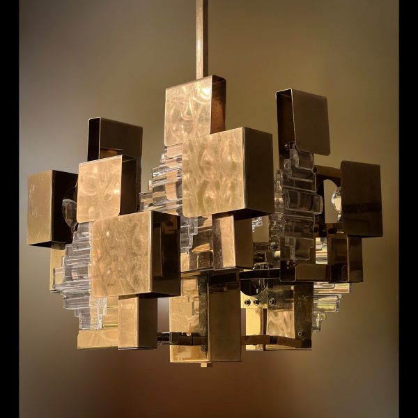 Italian chandelier by Gaetano Sciolari