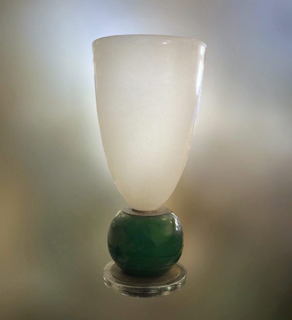 Pair of Venetian glass lamps by Venini